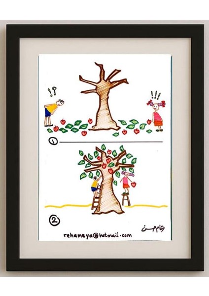 Reham Hassan Mohsen 29X21CM Orijinal Karikatür Tablo