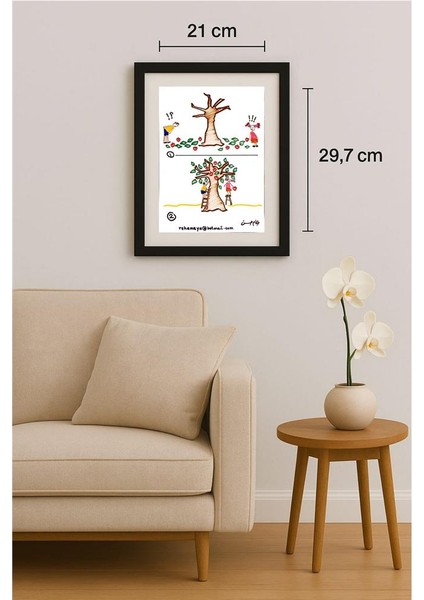 Reham Hassan Mohsen 29X21CM Orijinal Karikatür Tablo fiyatları