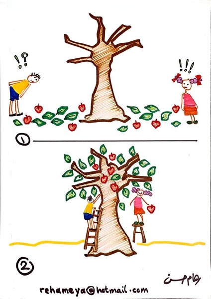 Reham Hassan Mohsen 29X21CM Orijinal Karikatür Tablo modelleri