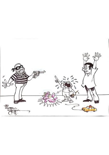 Vendra Gopalaksrishna 29X21CM Orijinal Karikatür Tablo modelleri