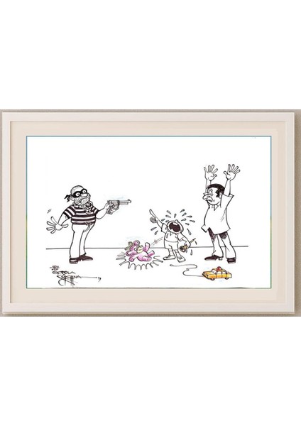 Vendra Gopalaksrishna 29X21CM Orijinal Karikatür Tablo fırsatları