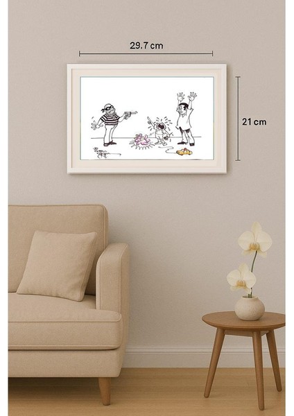 Vendra Gopalaksrishna 29X21CM Orijinal Karikatür Tablo indirimleri