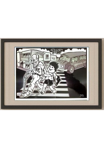 Mohan Samaranayake 29X21CM Orijinal Karikatür Tablo