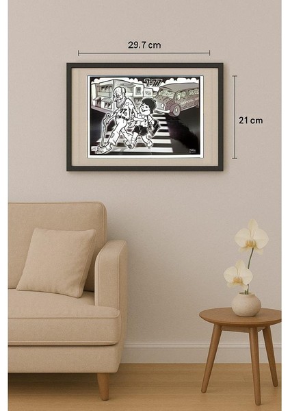 Mohan Samaranayake 29X21CM Orijinal Karikatür Tablo fiyatları