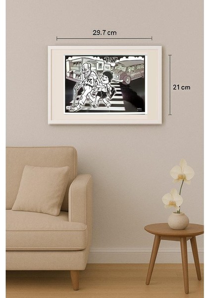 Mohan Samaranayake 29X21CM Orijinal Karikatür Tablo indirimleri