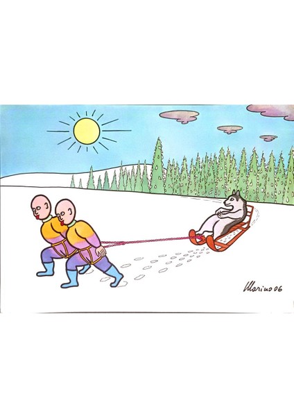 Marino Tarizzo 29X21CM Orijinal Karikatür Tablo modelleri