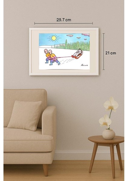 Marino Tarizzo 29X21CM Orijinal Karikatür Tablo indirimleri