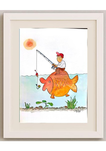 Vladimir Pavlik 43x30cm Orijinal Karikatür Tablo fırsatları