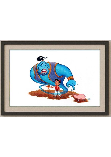 Benjasit Tumying 43x30cm Orijinal Karikatür Tablo