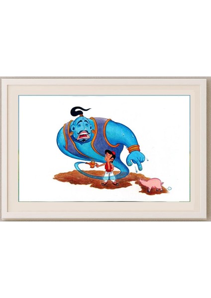 Benjasit Tumying 43x30cm Orijinal Karikatür Tablo fırsatları