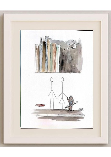 Milos Panig Pango 40x30cm Orijinal Karikatür Tablo fırsatları