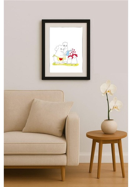 Kim Dae Hong 43x30cm Orijinal Karikatür Tablo fiyatları