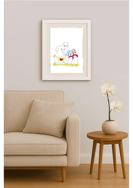 Kim Dae Hong 43x30cm Orijinal Karikatür Tablo indirimleri