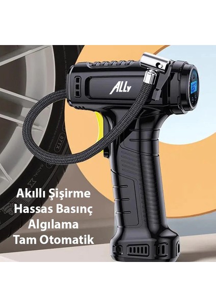 Ally 120W Kablosuz Basınç Göstergeli Mini Hava Popmpası KOMPRESÖRST-5007C-(5775 - ?99?64E4-7G8 indirimleri