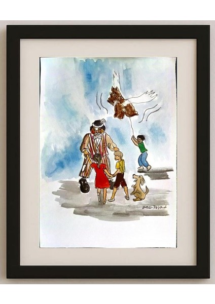 Zlatko Krstevski 29X21CM Orijinal Karikatür Tablo