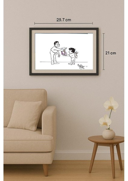 Vendra Gopalaksrishna 29X21CM Orijinal Karikatür Tablo fiyatları