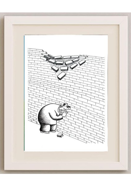 Feng Gui Bo 43x30cm Orijinal Karikatür Tablo fırsatları