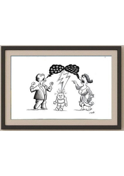 Feng Gui Bo 43x30cm Orijinal Karikatür Tablo