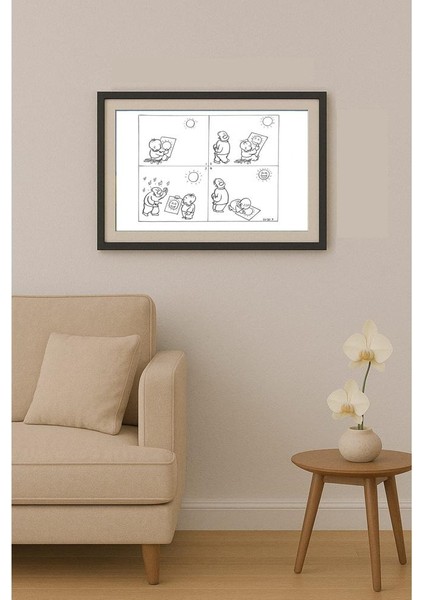 Feng Gui Bo 43x30cm Orijinal Karikatür Tablo fiyatları