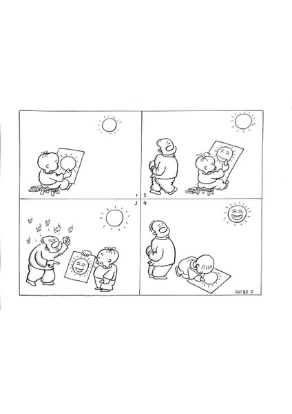 Feng Gui Bo 43x30cm Orijinal Karikatür Tablo modelleri