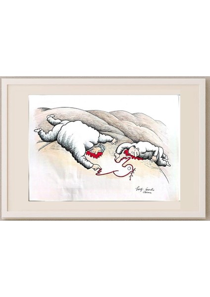 Feng Gui Bo 43x30cm Orijinal Karikatür Tablo fırsatları