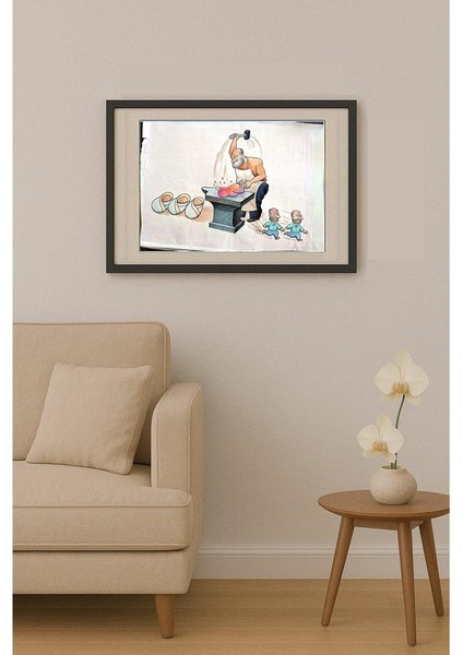 Feng Gui Bo 43x30cm Orijinal Karikatür Tablo fiyatları