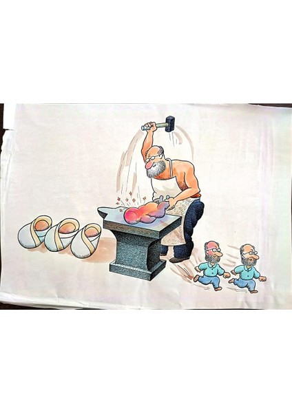 Feng Gui Bo 43x30cm Orijinal Karikatür Tablo modelleri