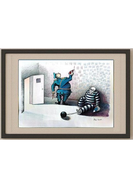 Feng Gui Bo 43x30cm Orijinal Karikatür Tablo