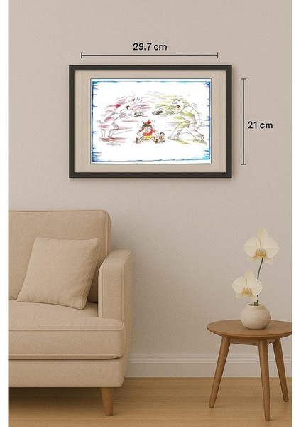 Wolfgang Schlegel 29X21CM Orijinal Karikatür Tablo fiyatları