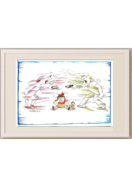 Wolfgang Schlegel 29X21CM Orijinal Karikatür Tablo fırsatları