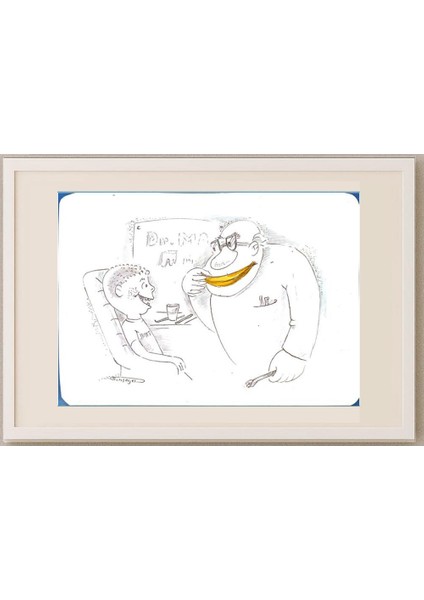 Wolfgang Schlegel 29X21CM Orijinal Karikatür Tablo fırsatları