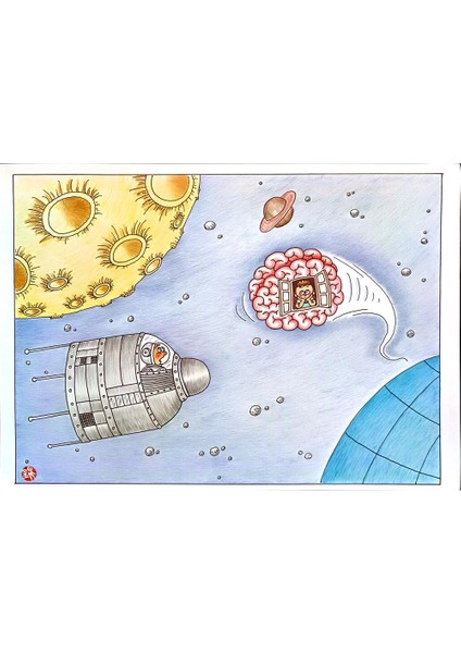 Huang Kun 29X21CM Orijinal Karikatür Tablo modelleri