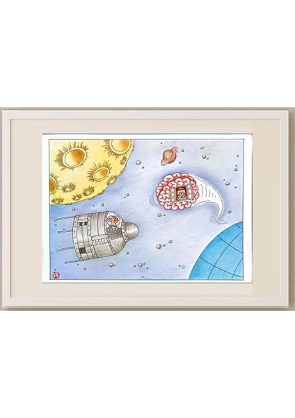 Huang Kun 29X21CM Orijinal Karikatür Tablo fırsatları