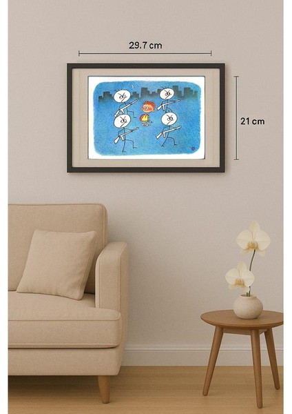 Huang Kun 29X21CM Orijinal Karikatür Tablo fiyatları