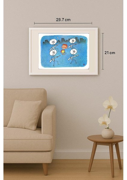 Huang Kun 29X21CM Orijinal Karikatür Tablo indirimleri