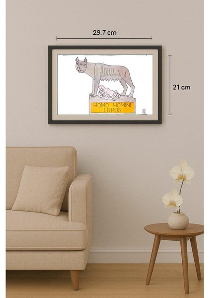 Mihai Dinulescu 29X21CM Orijinal Karikatür Tablo fiyatları