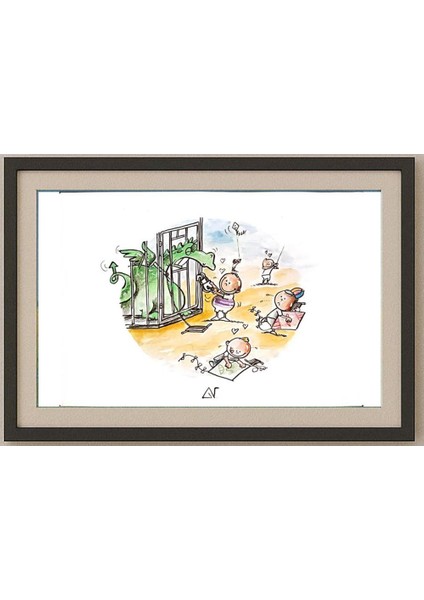 Novakov Goran 29X21CM Orijinal Karikatür Tablo