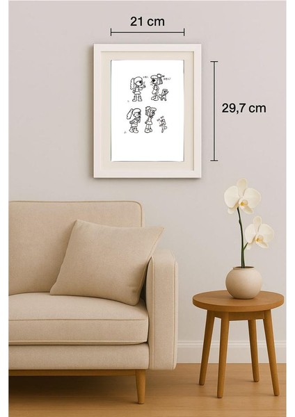 Lui Miao 29X21CM Orijinal Karikatür Tablo indirimleri