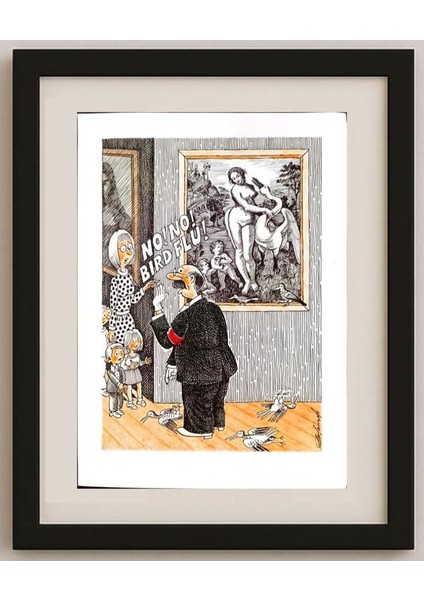 Valentin Rozantsev 29X21CM Orijinal Karikatür Tablo