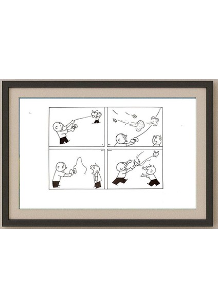 Yu Yangnan 29X21CM Orijinal Karikatür Tablo