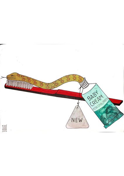 Mihai Dinulescu 29X21CM Orijinal Karikatür Tablo modelleri