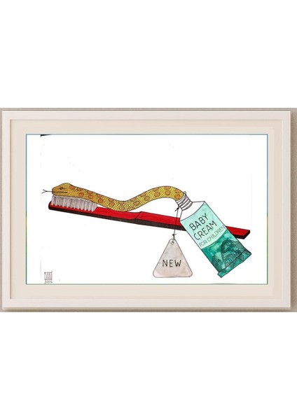 Mihai Dinulescu 29X21CM Orijinal Karikatür Tablo fırsatları