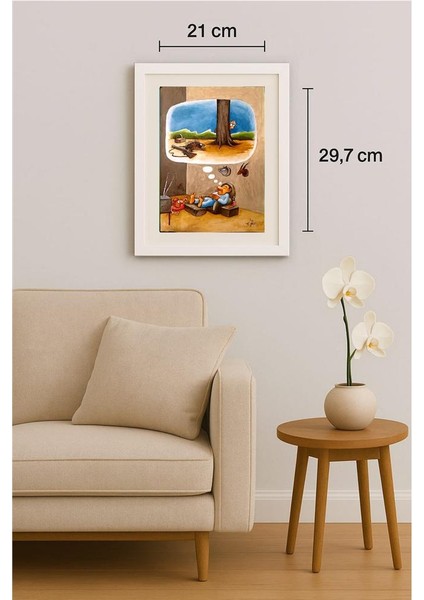 Erico Junqueira Ayres 29X21CM Orijinal Karikatür Tablo indirimleri