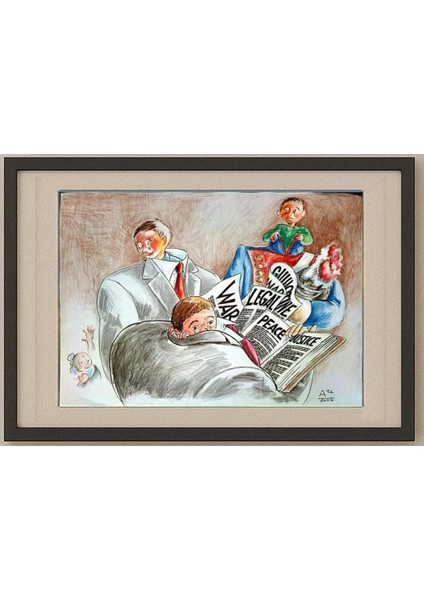 Tempesta Tastas 29X21CM Orijinal Karikatür Tablo