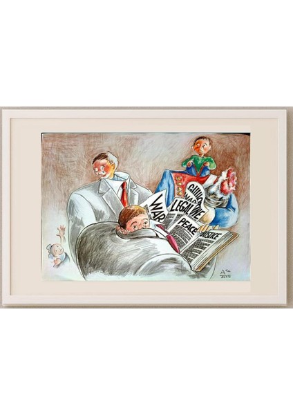 Tempesta Tastas 29X21CM Orijinal Karikatür Tablo fırsatları