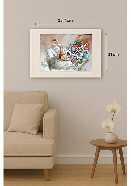 Tempesta Tastas 29X21CM Orijinal Karikatür Tablo indirimleri