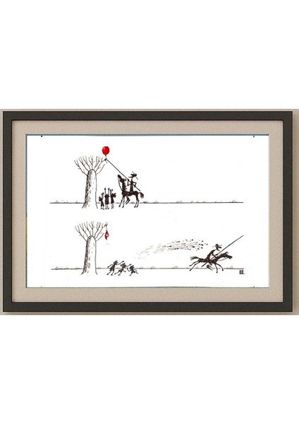 Marina Markevitch 29X21CM Orijinal Karikatür Tablo