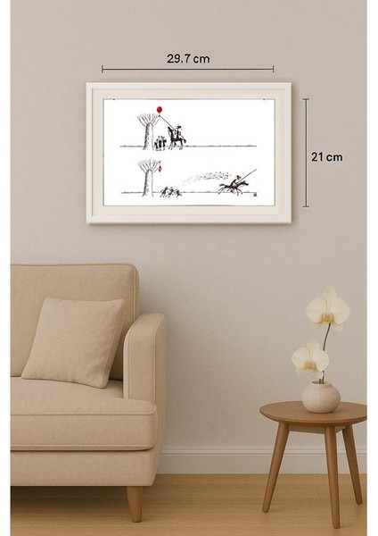 Marina Markevitch 29X21CM Orijinal Karikatür Tablo indirimleri