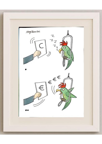 Hong Shun Hai 29X21CM Orijinal Karikatür Tablo fırsatları