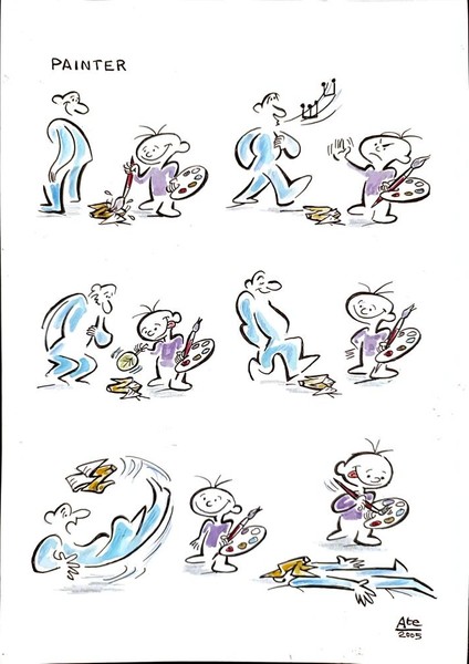 Tempesta Tastas 29X21CM Orijinal Karikatür Tablo modelleri